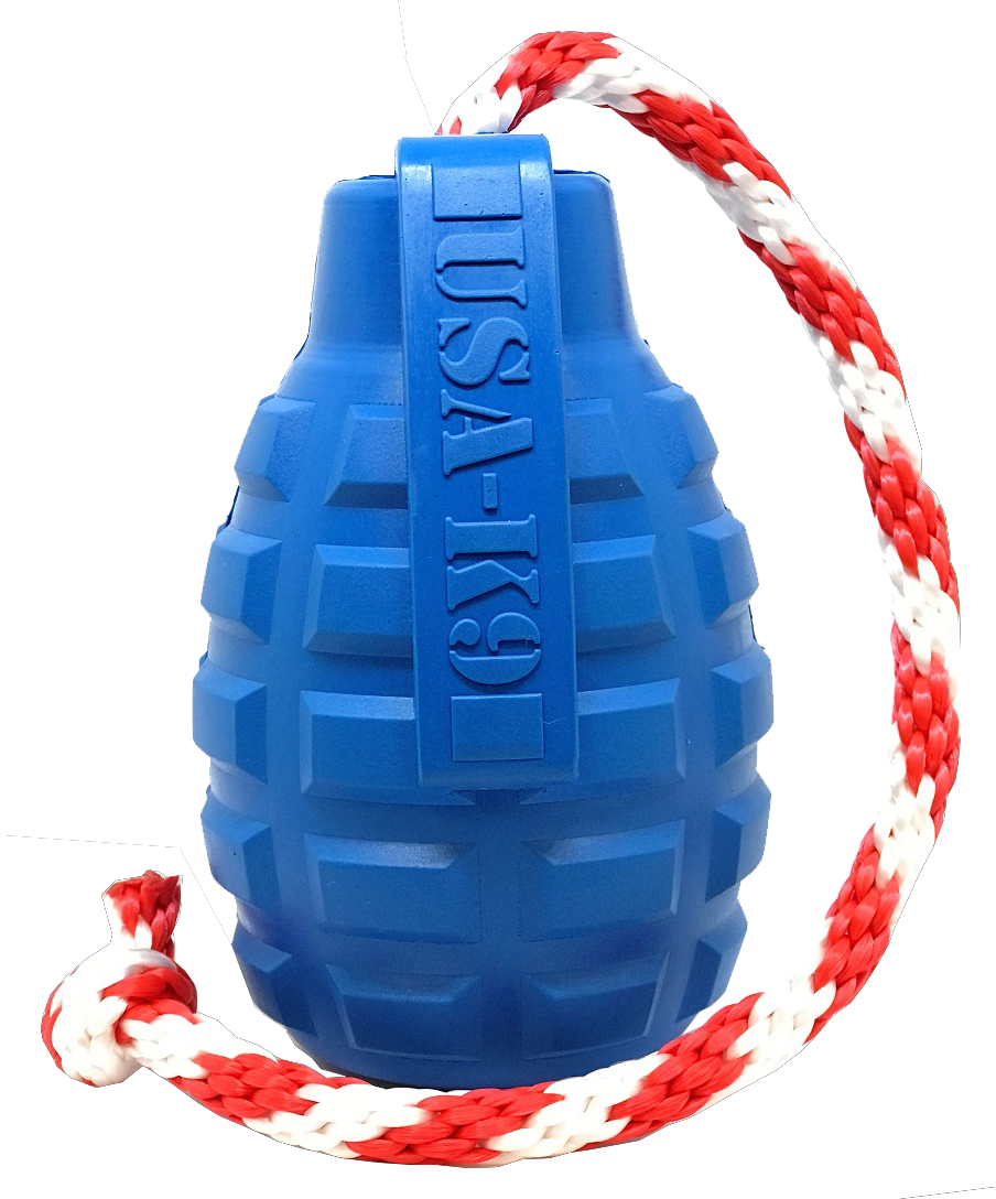 USA-K9 Magnum Grenade Durable Rubber Reward Toy - Sierra Canine Supply