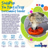 Sun and Moon Shallow Slow Feeder Dog Bowl for Enrichment