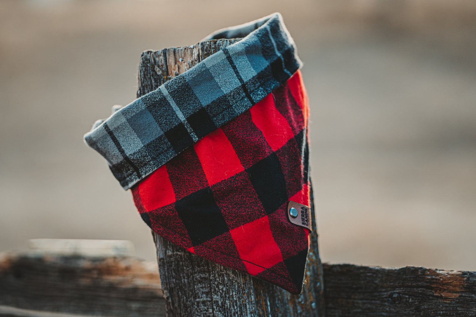 Red Buffalo Check Bandana