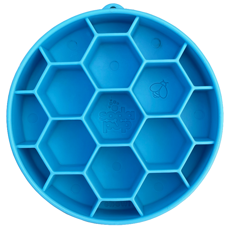 Honeycomb eBowl Deep Slow Feeder Dog Bowl for Enrichment