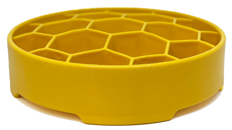 Honeycomb eBowl Deep Slow Feeder Dog Bowl for Enrichment