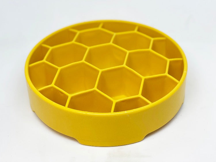 Honeycomb eBowl Deep Slow Feeder Dog Bowl for Enrichment