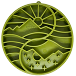 Sun and Moon Shallow Slow Feeder Dog Bowl for Enrichment