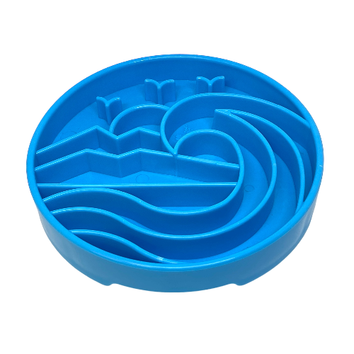 Baja Shallow Slow Feeder Dog Bowl for Enrichment