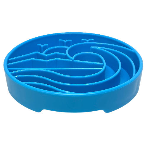 Baja Shallow Slow Feeder Dog Bowl for Enrichment