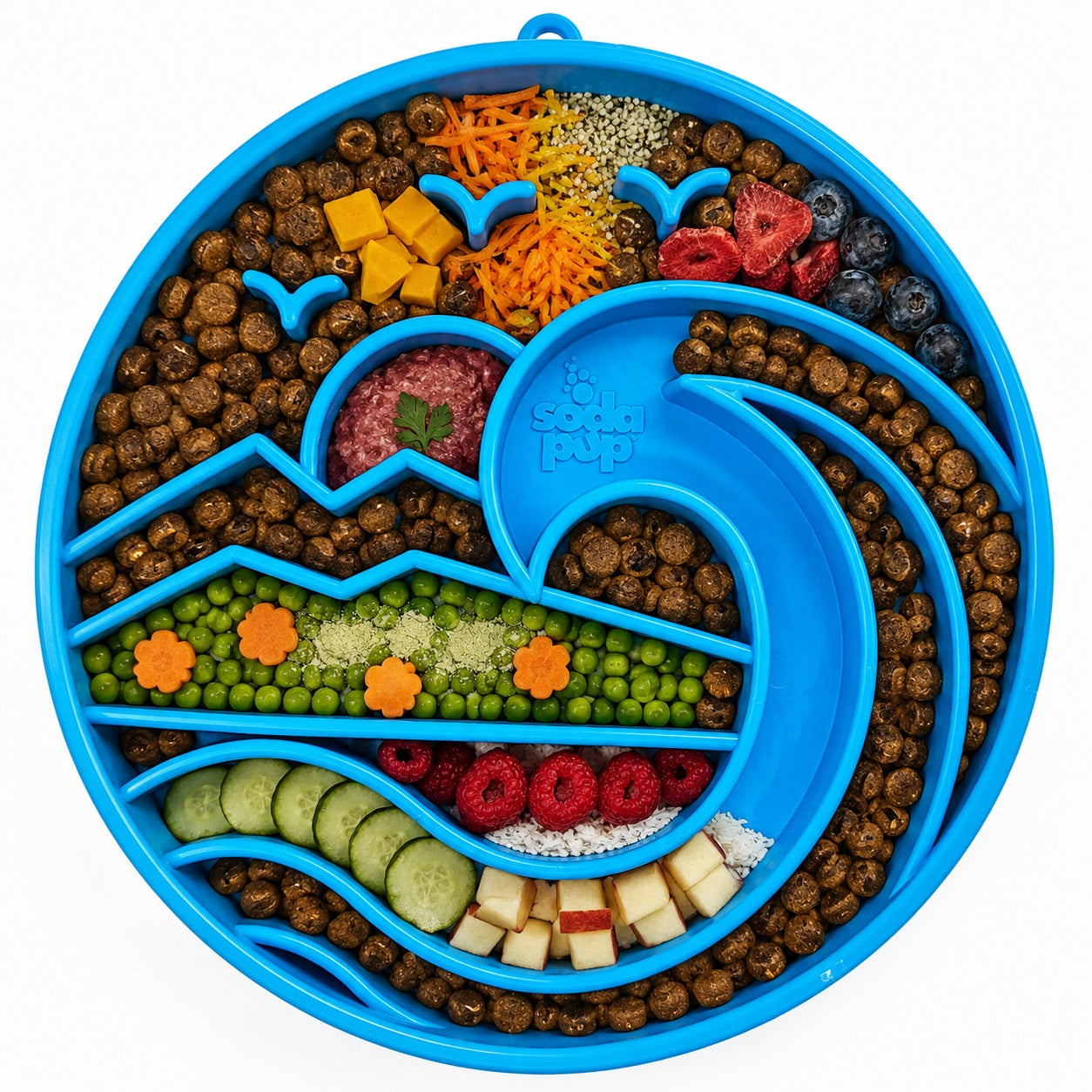 Baja Shallow Slow Feeder Dog Bowl for Enrichment