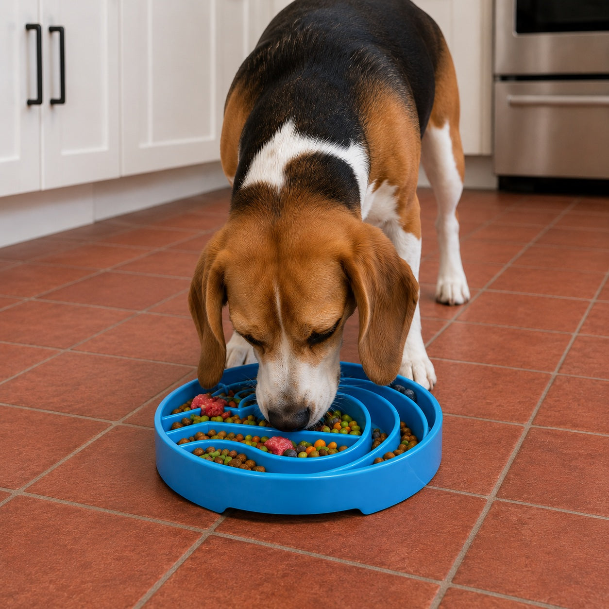 Baja Shallow Slow Feeder Dog Bowl for Enrichment