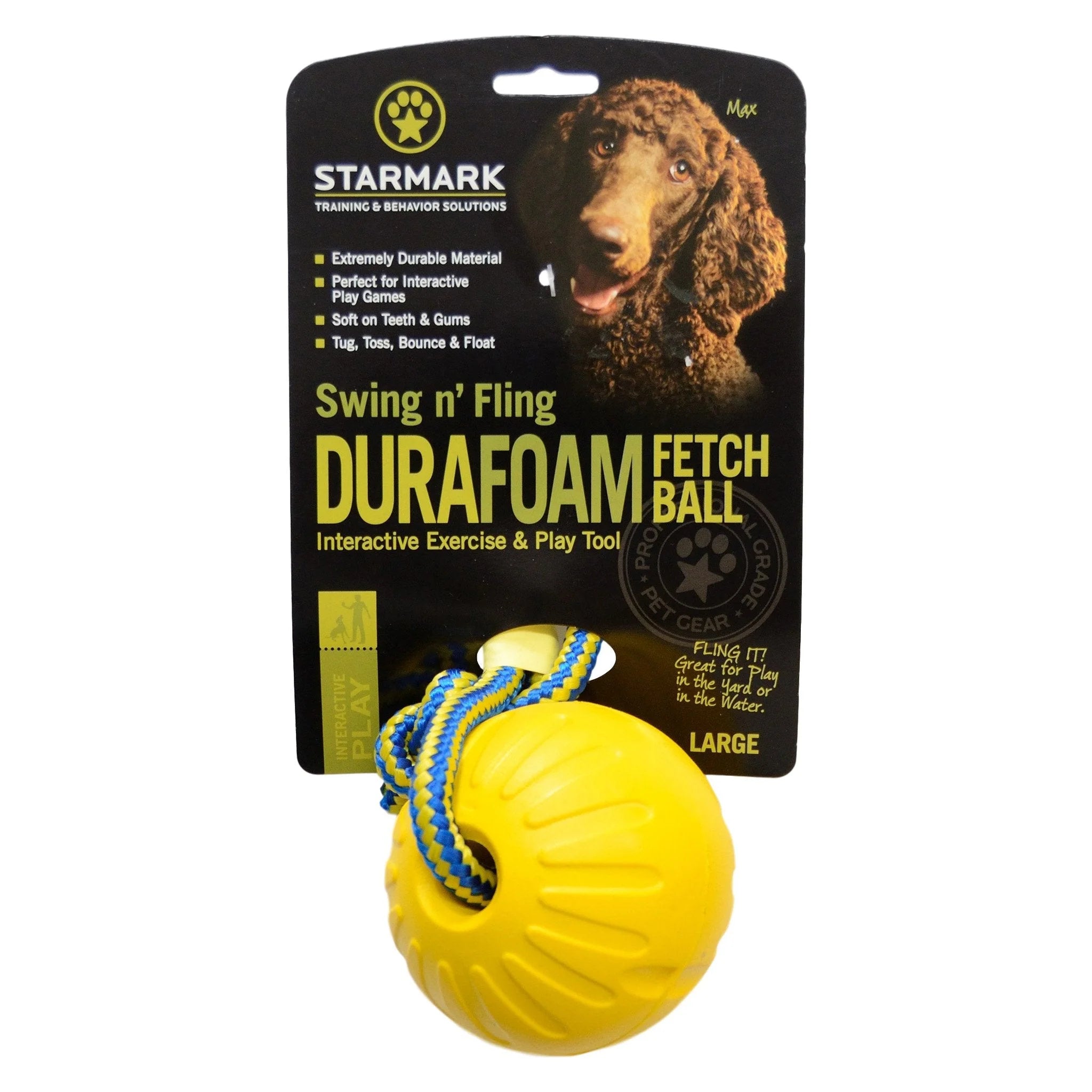 Starmark Swing n' Fling Durafoam Fetch Ball