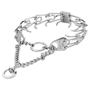 Herm Sprenger Chrome Plated Prong Collar with Swivel - Sierra Canine Supply