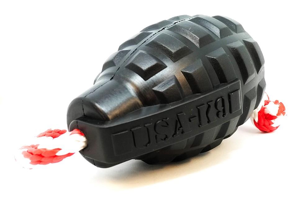 USA-K9 Magnum Grenade Durable Rubber Reward Toy - Sierra Canine Supply