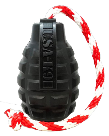 USA-K9 Magnum Grenade Durable Rubber Reward Toy - Sierra Canine Supply